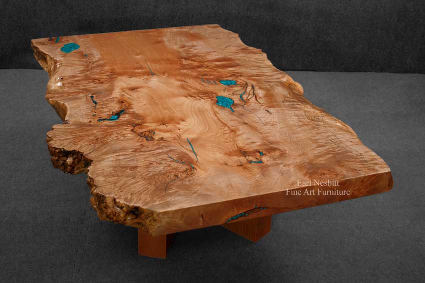 burl wood table